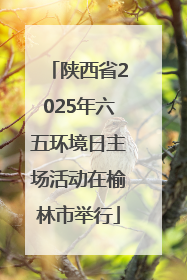 陕西省2025年六五环境日主场活动在榆林市举行