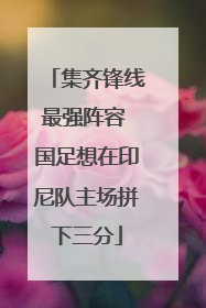 集齐锋线最强阵容 国足想在印尼队主场拼下三分