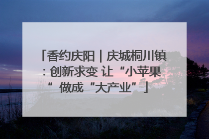 香约庆阳｜庆城桐川镇：创新求变 让“小苹果”做成“大产业”