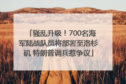 骚乱升级！700名海军陆战队员将部署至洛杉矶 特朗普调兵惹争议