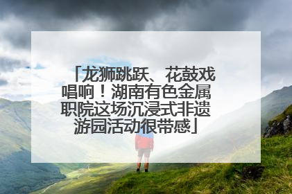 龙狮跳跃、花鼓戏唱响！湖南有色金属职院这场沉浸式非遗游园活动很带感