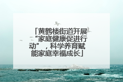 黄鹤楼街道开展“家庭健康促进行动”，科学养育赋能家庭幸福成长