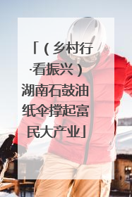 （乡村行·看振兴）湖南石鼓油纸伞撑起富民大产业
