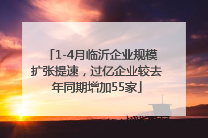 1-4月临沂企业规模扩张提速，过亿企业较去年同期增加55家