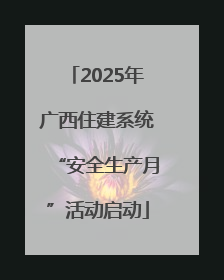 2025年广西住建系统“安全生产月”活动启动