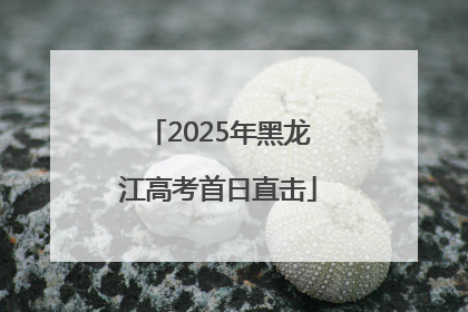 2025年黑龙江高考首日直击