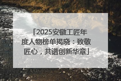 2025安徽工匠年度人物榜单揭晓：致敬匠心，共谱创新华章
