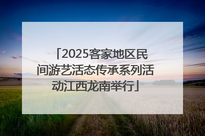 2025客家地区民间游艺活态传承系列活动江西龙南举行