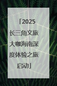 2025长三角文旅大咖海南深度体验之旅启动