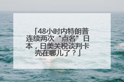 48小时内特朗普连续两次“点名”日本，日美关税谈判卡壳在哪儿了？
