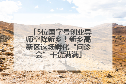 5位国字号创业导师空降新乡！新乡高新区这场孵化“问诊会”干货满满