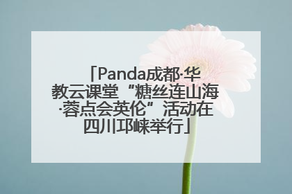 Panda成都·华教云课堂“糖丝连山海·蓉点会英伦”活动在四川邛崃举行
